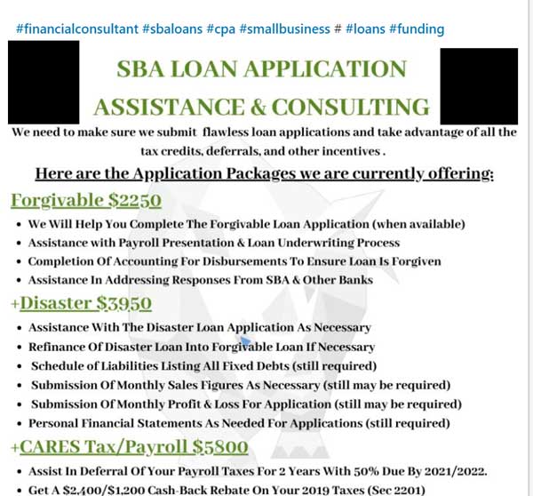 SBA Loan Application Assistance and Consulting